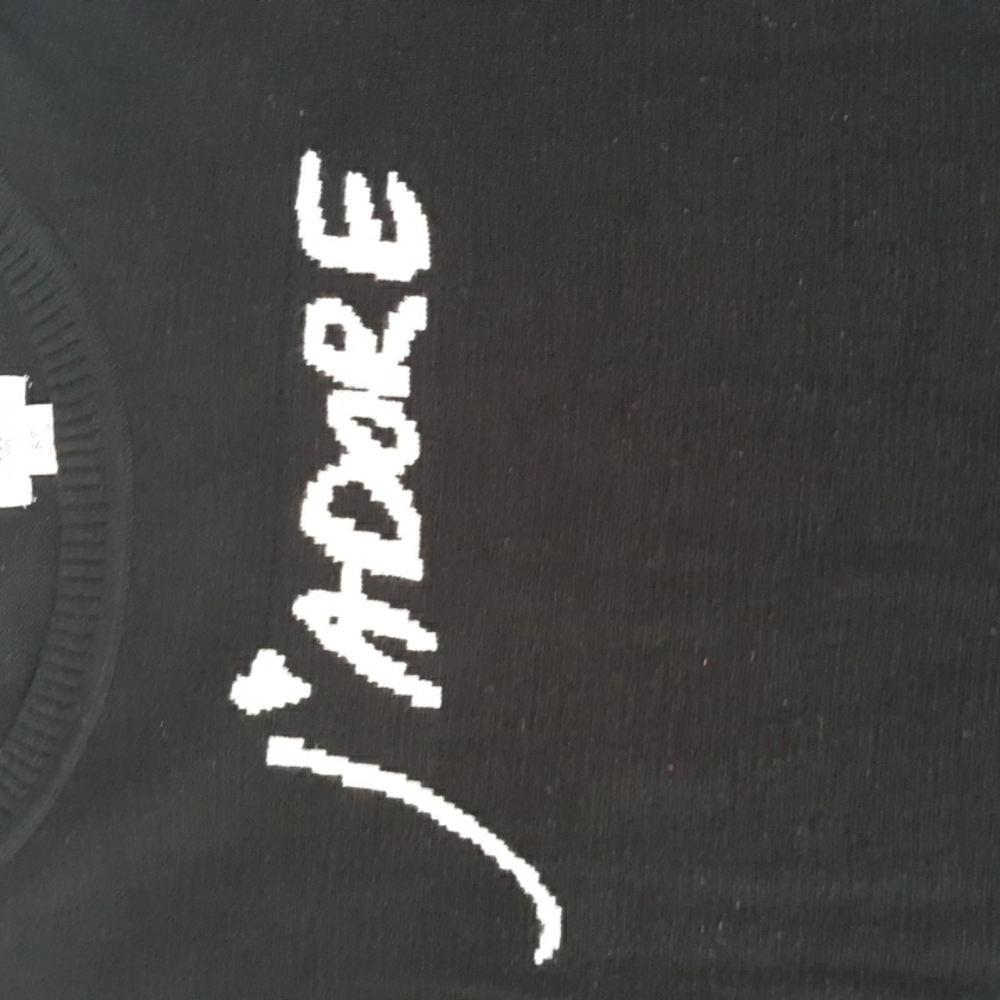 Mossimo Black J'ADORE Sweater Size Small - Picture 12 of 13